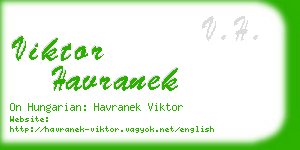 viktor havranek business card